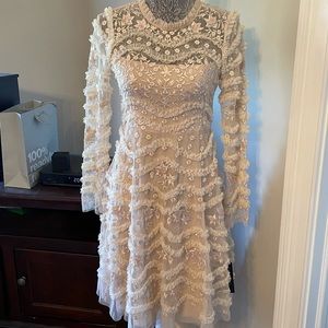 needle & thread delphine sequin ballerina dress Sequin Dandelion Ruffle Ballerina Dress